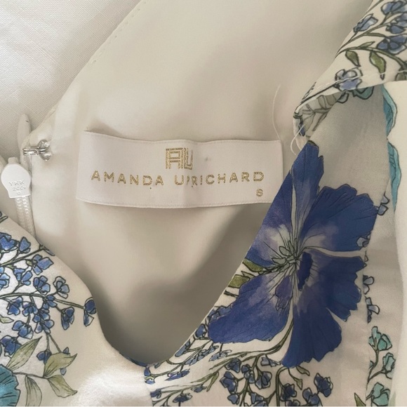 Amanda Uprichard Wren Cotton Floral Print Cold Shoulder Maxi Dress size S - Picture 4 of 6